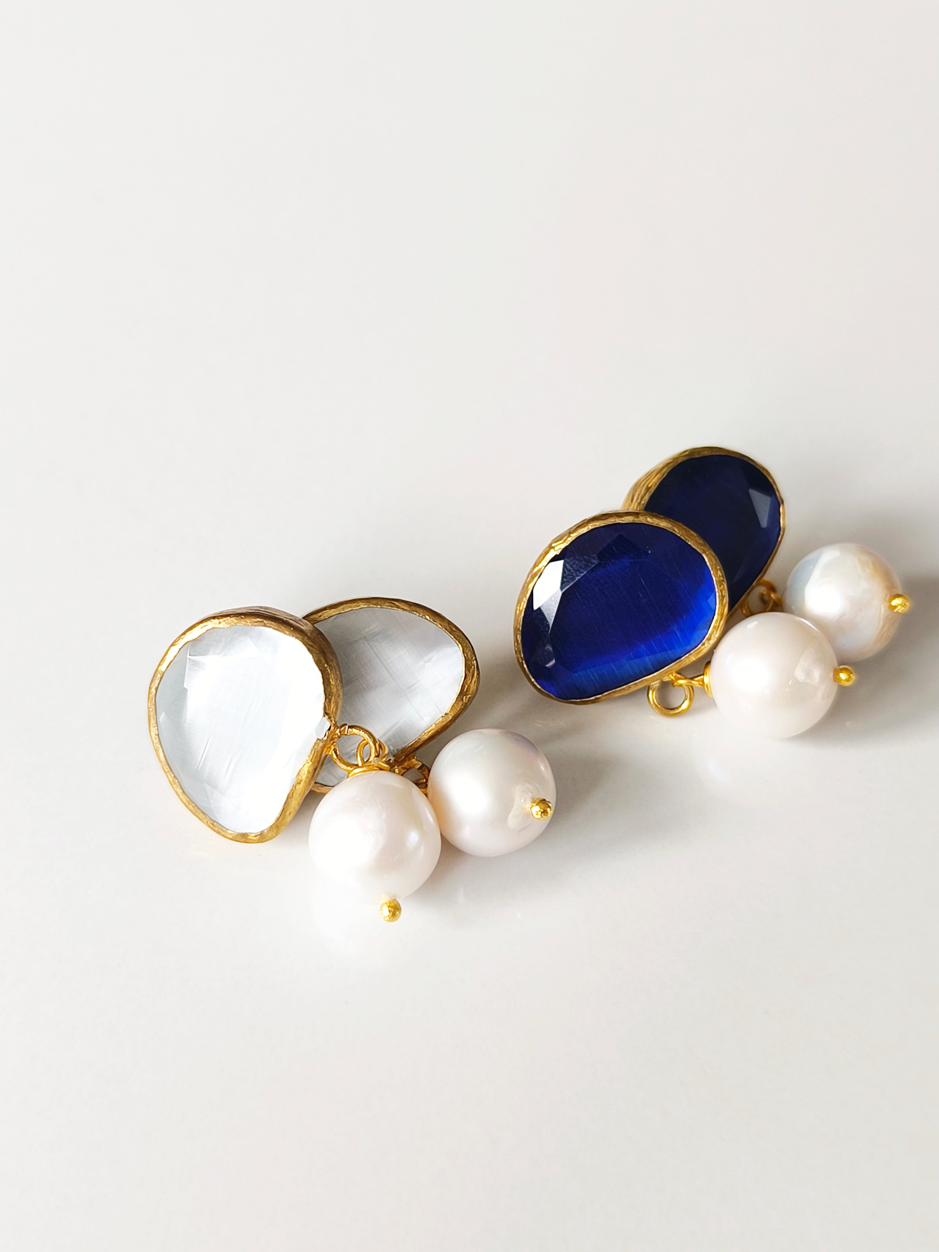 Molten Safir Küpe