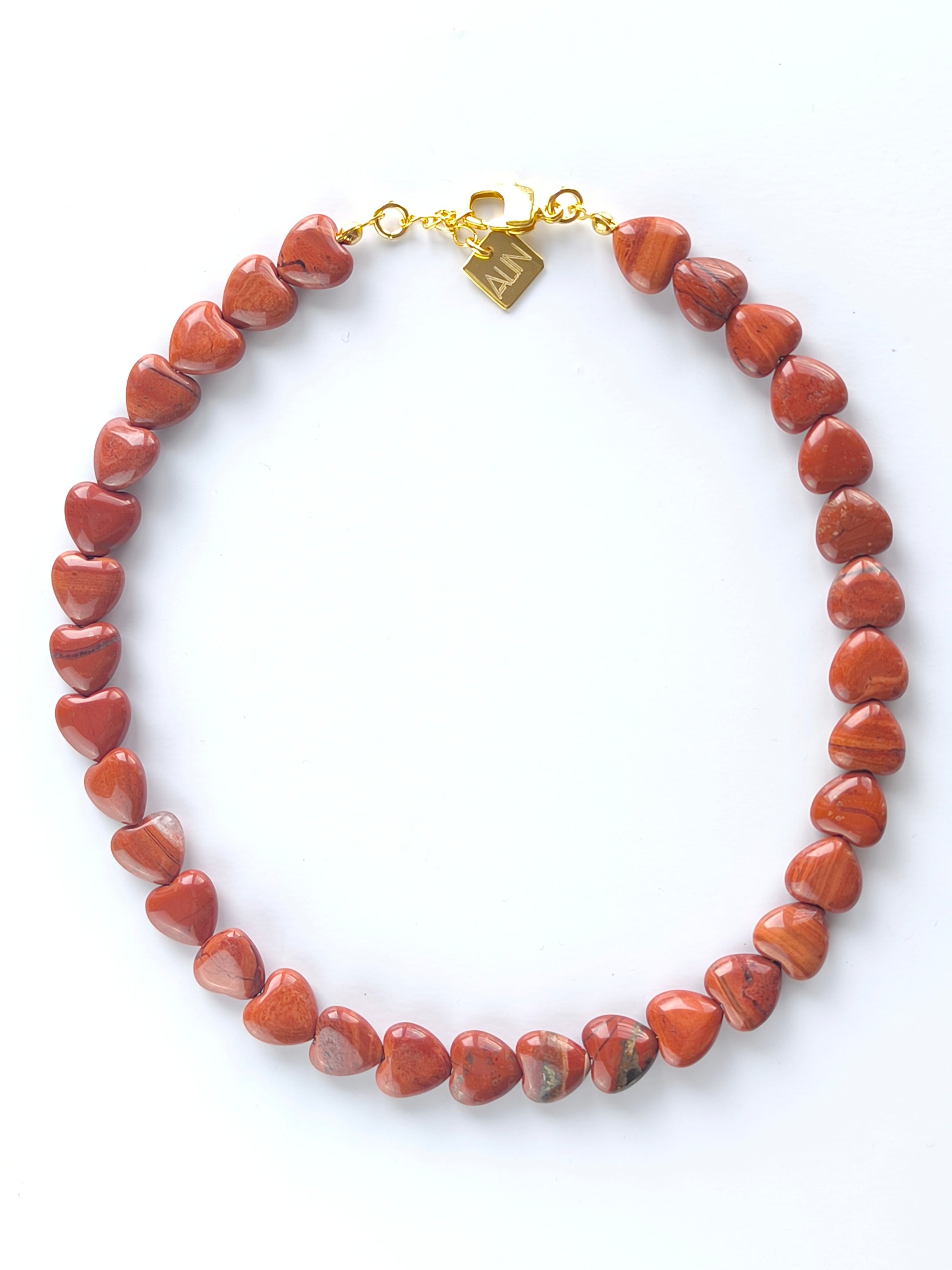 Beloved Red Jasper Kolye