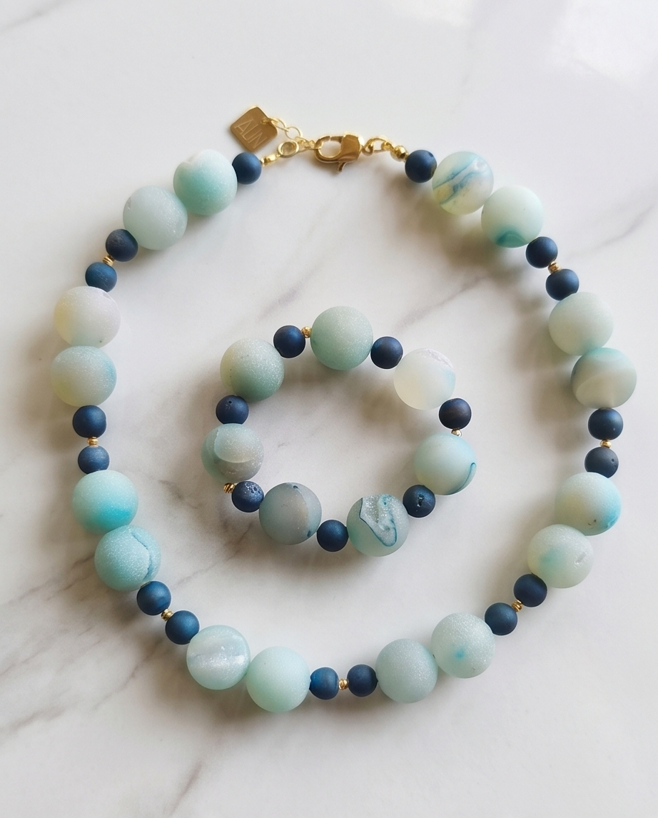 Azzura Agate Kolye