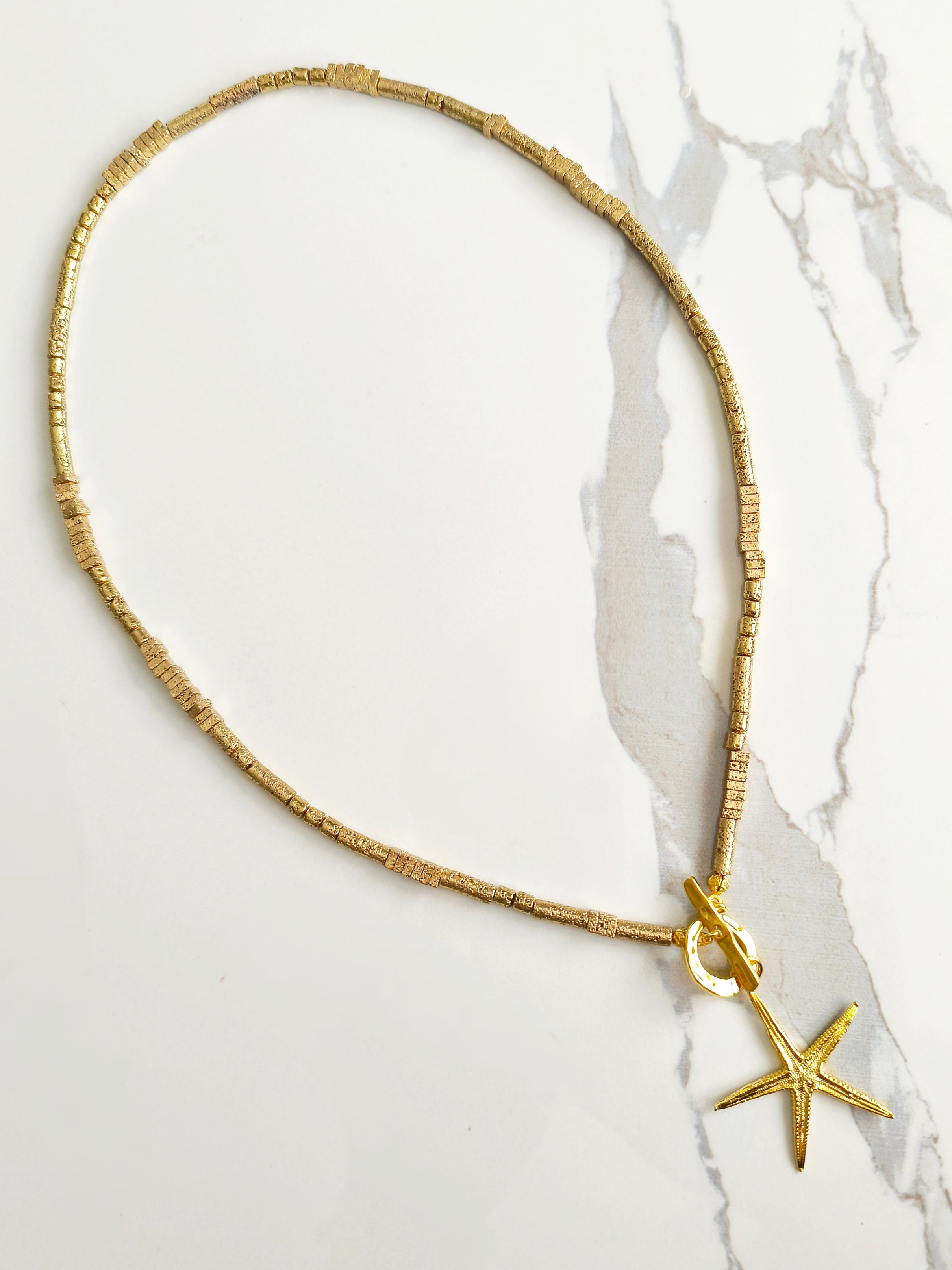 Starfish Hematit Kolye