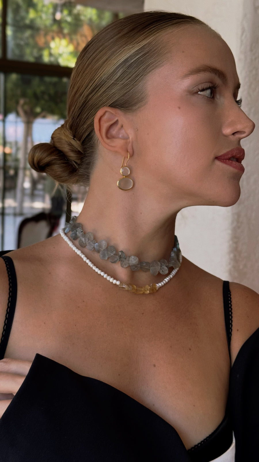 Martina Gümüş İnci Kolye