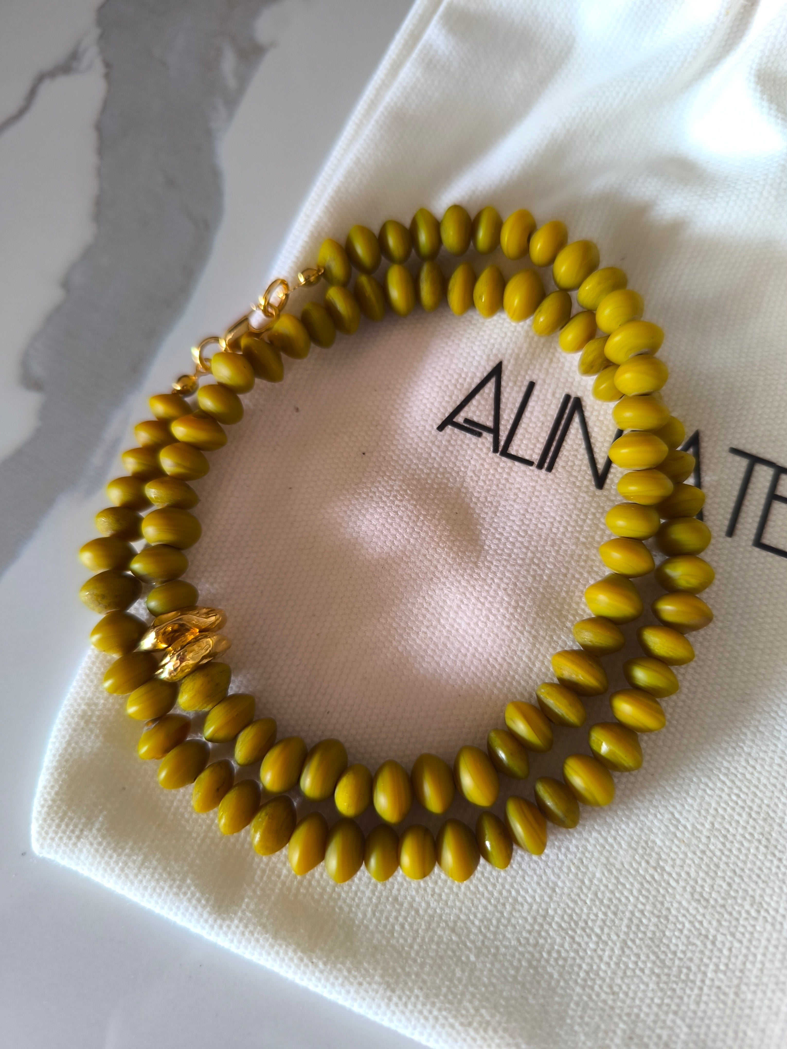 Terra Viva Mustard Yellow Kolye