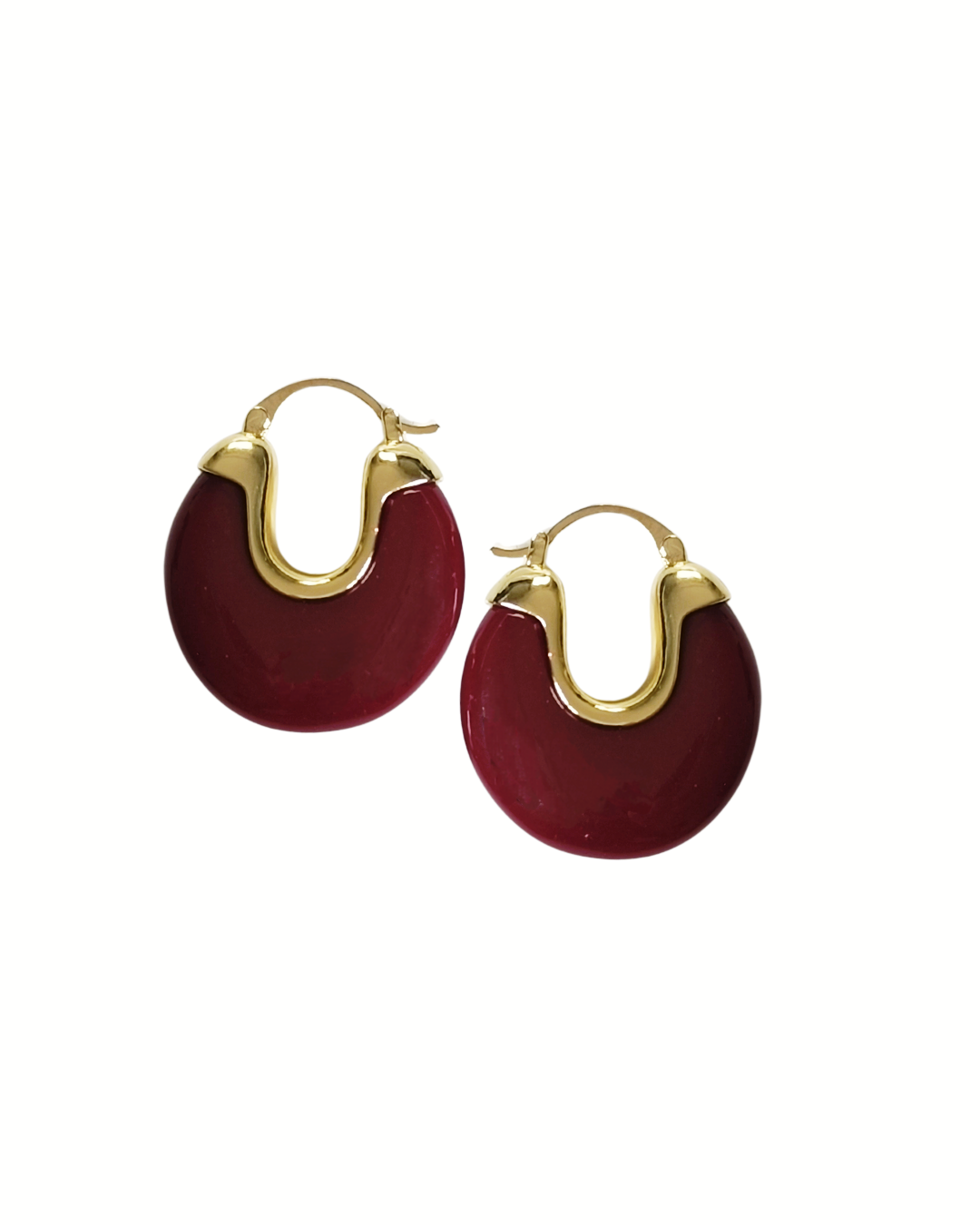 Hoops Burgundy Küpe
