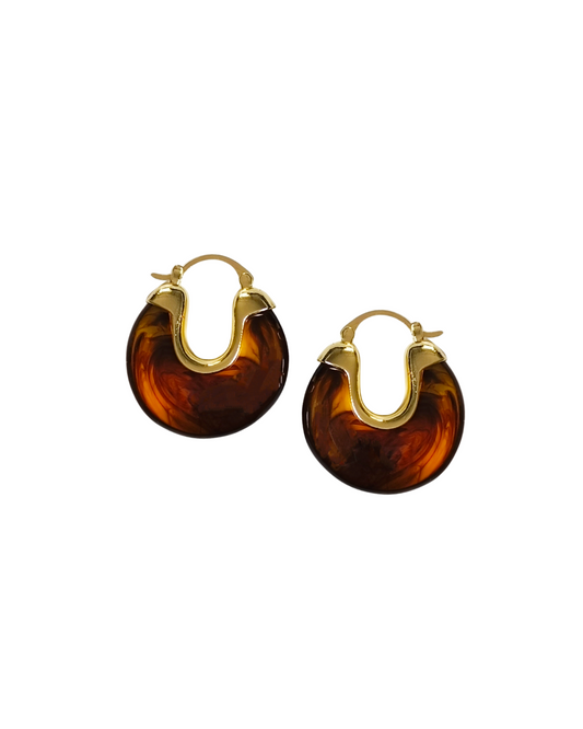 Hoops Brown Küpe