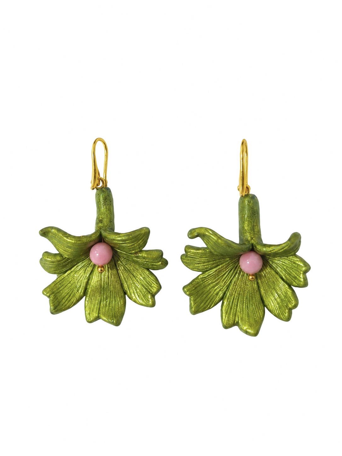 Hıbıscus Green Küpe