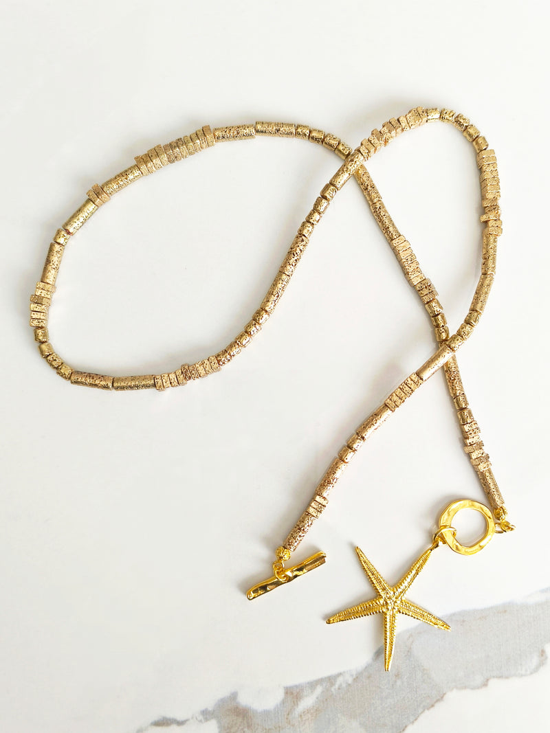 Starfish Hematit Kolye