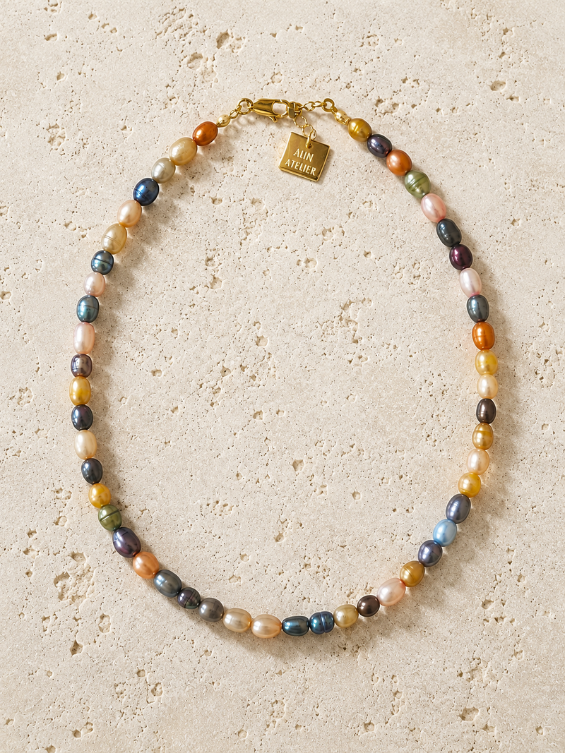 Risus Color Pearl Kolye & Bileklik Set
