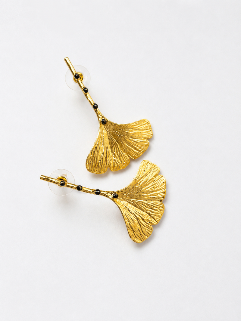 Gingko Gold Küpe