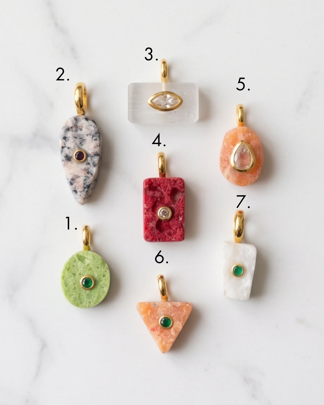 Natüral Stone Charm