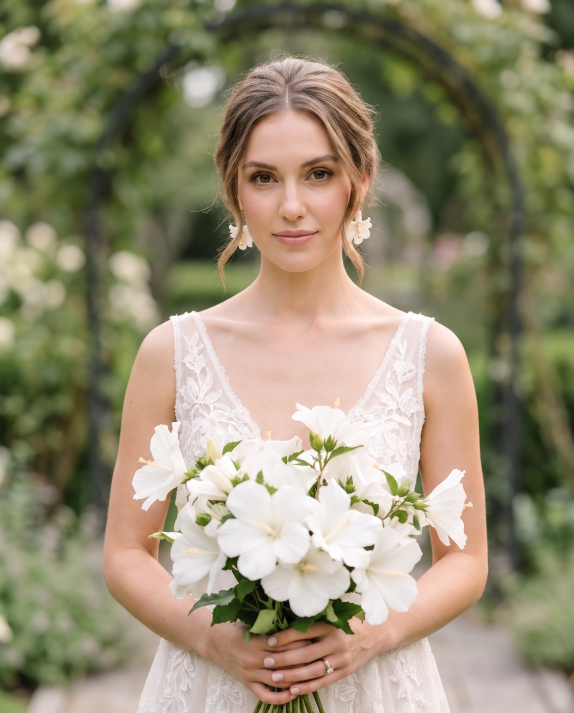 Hıbıscus Pearl Küpe