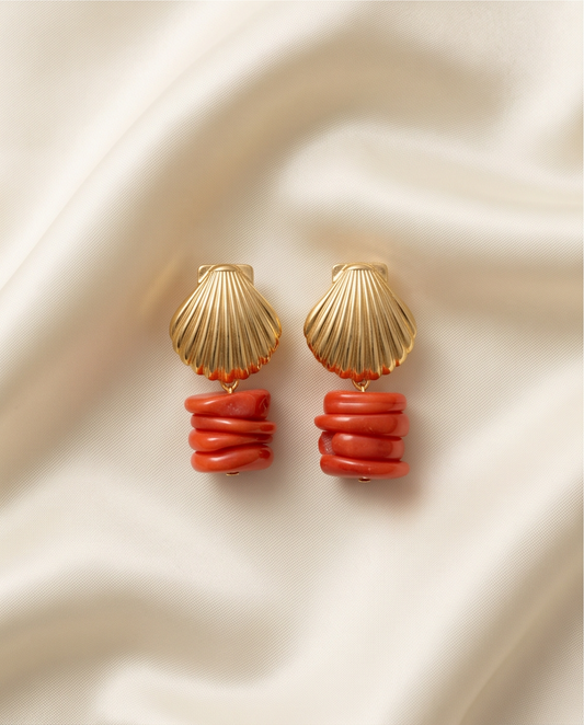 Oria Coral Küpe